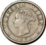 Принца Эдуарда отров 1871 г. • KM# 1 • 1 цент • королева Виктория • токен • VF+
