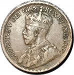Канада 1918 г. • KM# 21 • 1 цент • Георг V • регулярный выпуск • XF