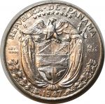 Панама 1947 г. • KM# 12.1 • ½ бальбоа • Васко де Бальбоа • серебро 12.5 гр. • регулярный выпуск • XF+