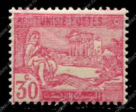 Тунис 1922-26 гг. SC# 67 • 30c. • Римские руины Дугга • MNH OG XF