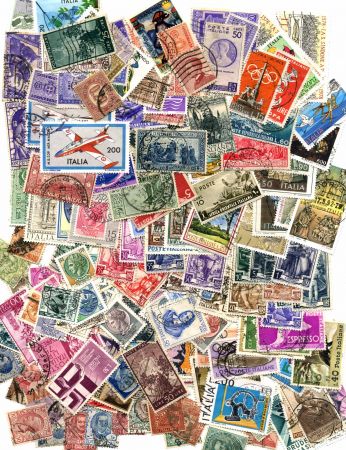 Италия • набор 200+ разных, старых марок(стандарт и коммеморатив) • Used F-VF