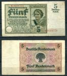 ГЕРМАНИЯ 1925-6гг. P# 169 / 5 РЕНТЕНМАРОК / VF