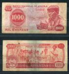 Ангола 1979 г. • P# 117 • 1000 кванза • Антонио Агостиньо Нето • регулярный выпуск • F- ( кат. - $ 10- )