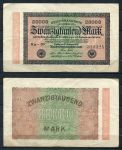 ГЕРМАНИЯ 1923г. P# 85b / 20000 МАРОК XF 