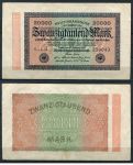 ГЕРМАНИЯ 1923г. P# 85b / 20000 МАРОК XF 