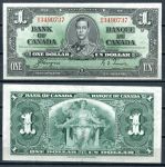 Канада 1937 г. • P# 58d • 1 доллар • Георг VI • Coyne-Towers • регулярный выпуск • XF