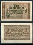 Германия • 3-й рейх 1940 - 1945 гг. P# R136a • 1 рейхсмарка • для "Восточных земель" • оккупационный выпуск • AU