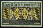 Оберндорф Германия 1920г. / 50 пф. / дерево / F