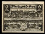 Херштель Германия 1921г. / 2 марки / вид города / UNC пресс-
