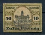 Цойленрода Германия 1920г. / 10 пф. / замок / F-VF