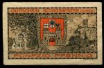 Кёнигсвинтер Германия 1921г. / 50 пф. / ангел в лесу / AUNC