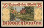 Хильдбургхаузен Германия 1921г. / 25 пф. / канал / UNC пресс