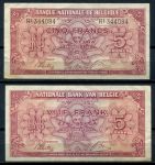Бельгия 1943г. P# 121 • 5 франков • XF-AU