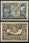 Бюргель 1921 г. • 25 пфеннигов • герб города • локальный выпуск • UNC пресс