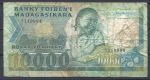 Мадагаскар 1983-1997 гг. • P# 70a • 10000 франков(2000 ариари) • девочка • регулярный выпуск • F