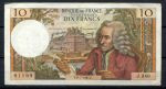 Франция 1967 г. • P# 147b • 10 франков • (5-1-1967) • Вольтер • регулярный выпуск • XF*