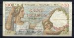 Франция 1939 г. (CN 19-5) • P# 94 • 100 франков • Максимильен де Бетюн • регулярный выпуск • VF-*