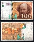Франция 1998 г. • P# 158 • 100 франков • Поль Сезанн • регулярный выпуск • VF