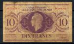 Французская Экваториальная Африка 1944 г. • P# 16b • 10 франков • регулярный выпуск • F