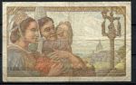 Франция 1950 г. (E 9-2) • P# 100d • 20 франков • рыбак • регулярный выпуск • F-VF*