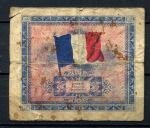 Франция 1944 г. • P# 115a • 5 франков • Союзные войска • оккупационный выпуск • VG-