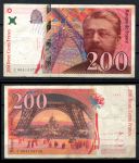 Франция 1995 г. • P# 159a • 200 франков • Эйфель • регулярный выпуск • VF*