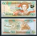 Восточные Карибы • Ангилья 2000 г. • P# 40u • 50 долларов • Елизавета II • форт Бримстон • регулярный выпуск • UNC пресс