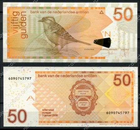 Антильские о-ва 2006 г. • P# 30d • 50 гульденов • регулярный выпуск • UNC пресс