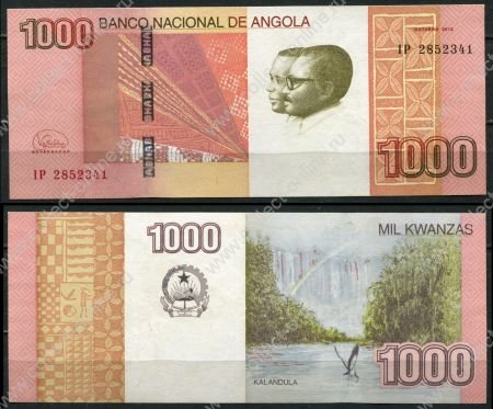 Ангола 2012 г. • P# 156 • 1000 кванза • президенты • регулярный выпуск • UNC пресс