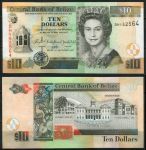 Белиз 2007 г. • P# 68c • 10 долларов • Елизавета II • здание суда • регулярный выпуск • UNC пресс