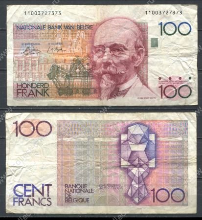 Бельгия 1978-1981 гг. • P# 140 • 100 франков • Хендрик Бейерт(архитектор) • регулярный выпуск • F)