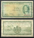 Люксембург 1954 г. • P# 48 • 10 франков • герцогиня Шарлотта • регулярный выпуск • F