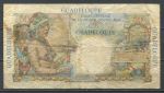 Гваделупа 1947-1949 гг. • P# 34 • 50 франков • Пьер Белен д'Эснамбук • парусник • F-VF*