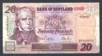 Шотландия 1995 г. • P# 121a • 20 фунтов • Вальтер Скотт • регулярный выпуск • XF