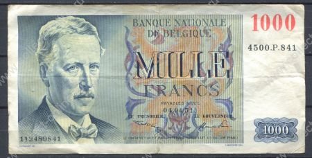 Бельгия 1951 г.(04.04) • P# 131 • 1000 франков • Альберт • регулярный выпуск • VF*