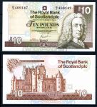Шотландия 2001 г. • P# 353b • 10 фунтов • Арчибальд Кэмпбелл, 1-й граф Илай • Замок Глэмис • регулярный выпуск • UNC пресс