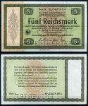 ГЕРМАНИЯ 1933г. P# 199 / 5 РЕЙХСМАРОК UNC ПРЕСС ДЛЯ КОЛЛЕКЦИОНЕРОВ