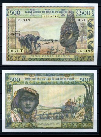 ЗАПАДНАЯ АФРИКА ТОГО 1959-61гг. P# 802Tm / 500 ФРАНКОВ UNC ПРЕСС