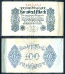 Германия 1922 г. • P# 75 • 100 марок • XF-