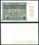 ГЕРМАНИЯ 1923г. P#107b / 100 млн. МАРОК XF