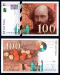 Франция 1997 г. • P# 158 • 100 франков • Поль Сезанн • регулярный выпуск • UNC пресс