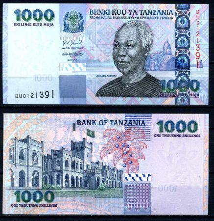 Танзания 2003 г. • P# 36 • 1000 шиллингов • Джулиус Ньерере • регулярный выпуск • UNC пресс