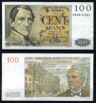 Бельгия 1957 г.(05.08) • P# 129c • 100 франков • Леопольд I • регулярный выпуск • XF+