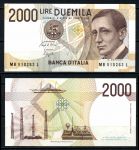 ИТАЛИЯ 1990г. P# 115 / 2000 ЛИР UNC ПРЕСС