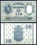 ШВЕЦИЯ 1951г. P# 40l / 10 КРОН UNC ПРЕСС