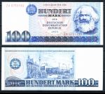 Германия ГДР 1975 г. • P# 31a • 100 марок • Карл Маркс • регулярный выпуск • UNC пресс • серия ZA