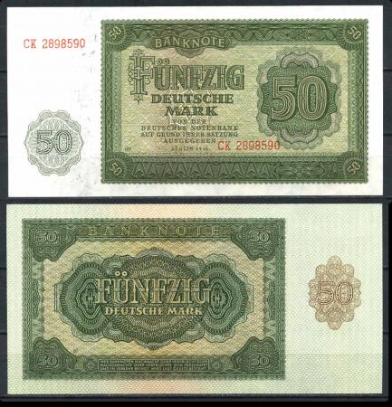 ГДР 1948г. P# 14b / 50 МАРОК UNC ПРЕСC