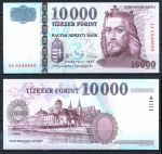 Венгрия 2004 г. • P# 192c • 10000 форинтов • король Иштван I Святой • регулярный выпуск • UNC пресс