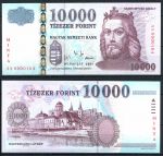 Венгрия 2001 г. • P# 192as • 10000 форинтов • король Иштван I Святой • регулярный выпуск(Specimen) • UNC пресс