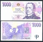 Чехия 1996 г. • P# 15 • 1000 крон • Франтишек Палацкий • регулярный выпуск • UNC пресс ( кат. - $ 110 )